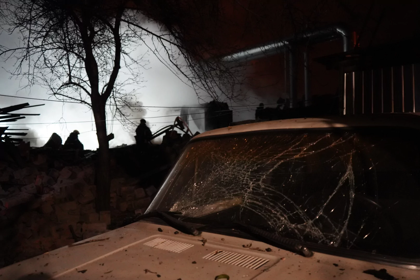 Car damaged in Russian drone attack on Kharkiv on March 26, 2025 / Photo: Liubov Yemets, Gwara Media