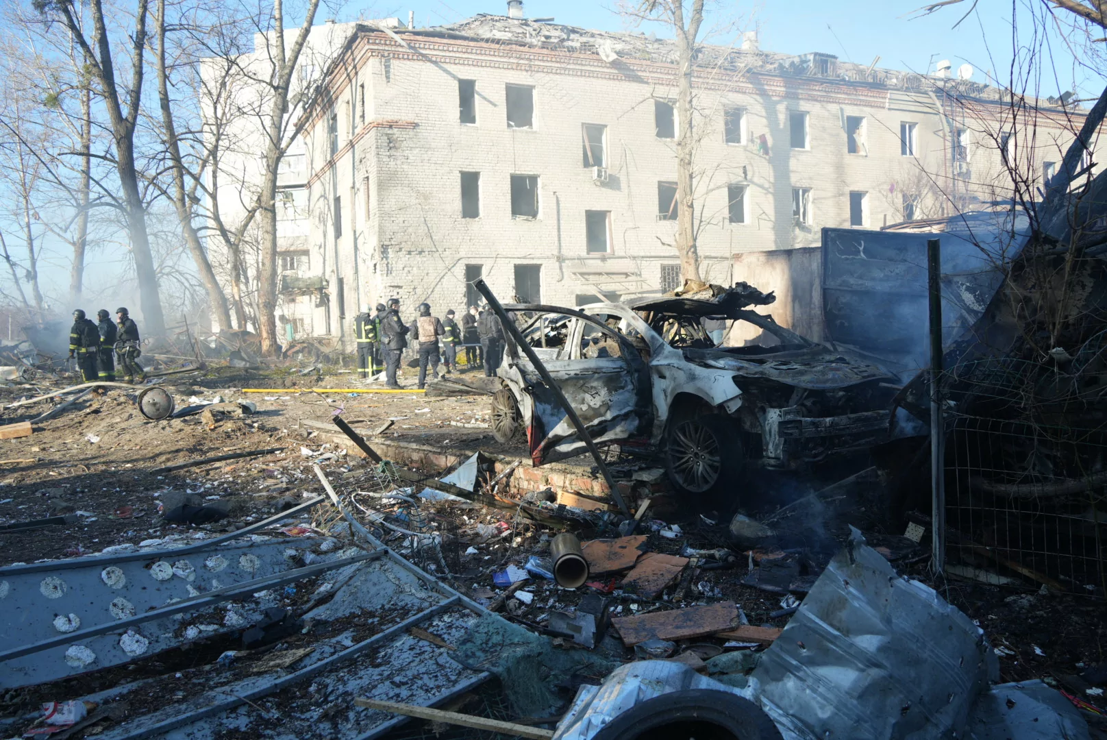 The consequences of Russian missile attack on Kyivskyi district of Kharkiv on March 7, 2025 / Photo: Liubov Yemets, Gwara Media