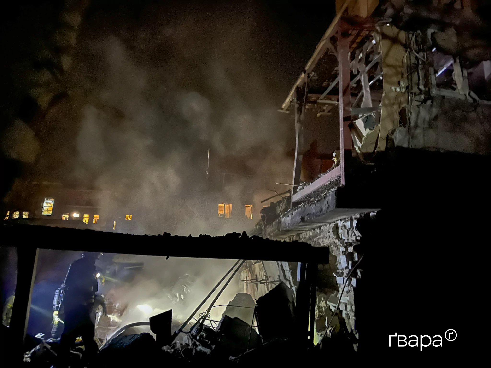 Наслідки обстрілу Київського району Харкова 1 березня 2025 / Фото: Гнат Голик, Ґвара Медіа
