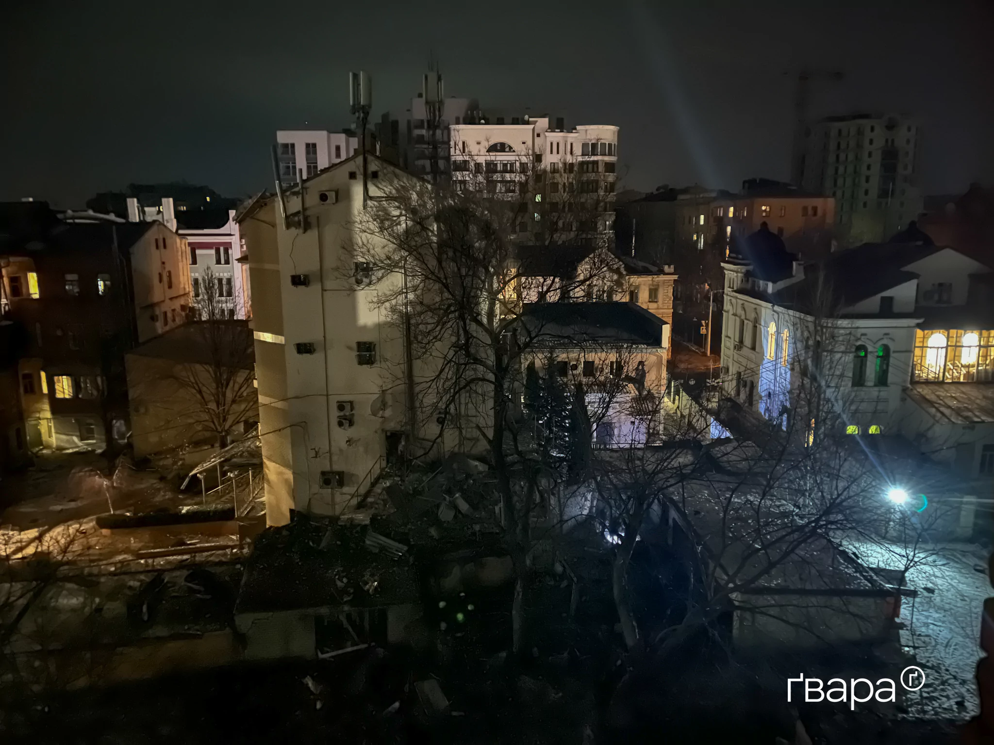 Наслідки обстрілу Київського району Харкова 1 березня 2025 / Фото: Гнат Голик, Ґвара Медіа