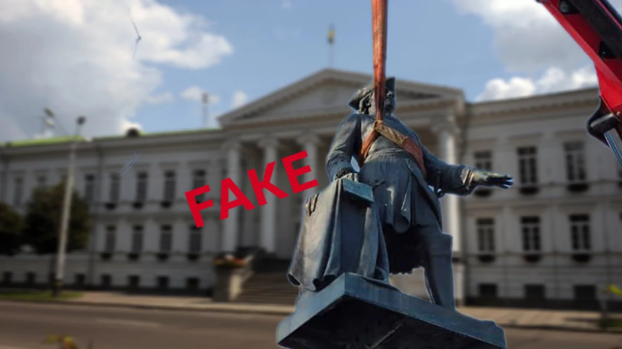 Полтавська міськрада демонтувала Петра І