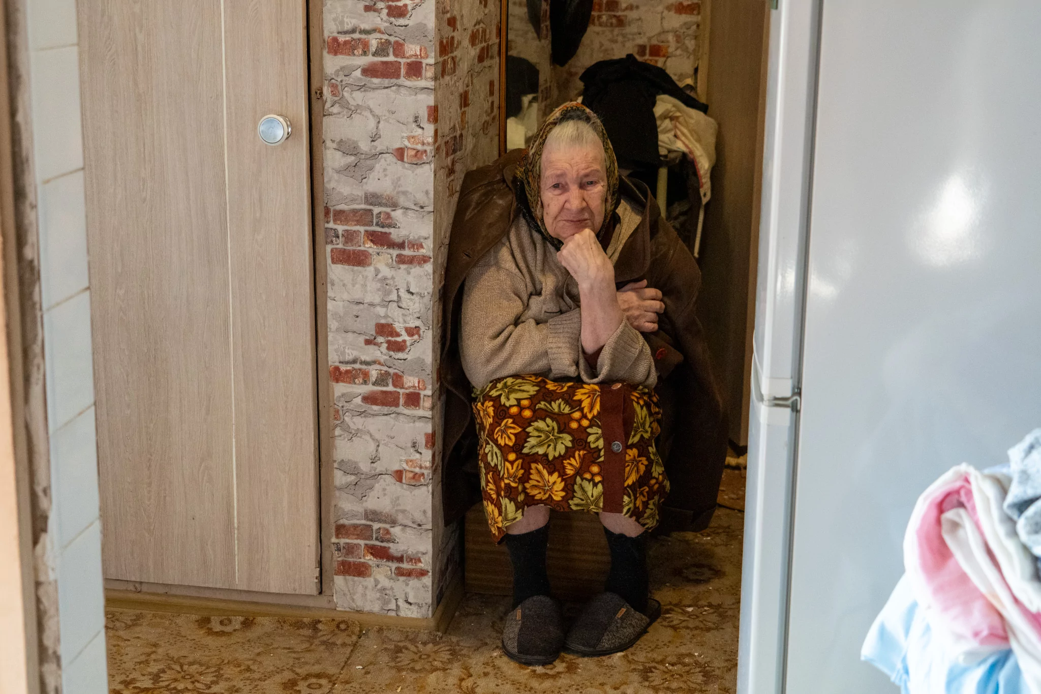Resident of one of the damaged high-rise residential apartment buildings