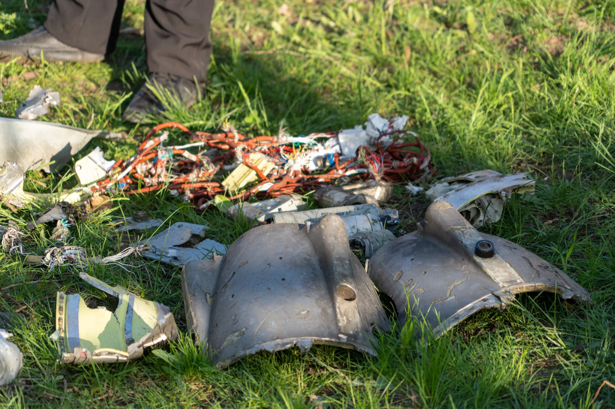 Iskander ballistic missile (9М727) with cluster munitions
