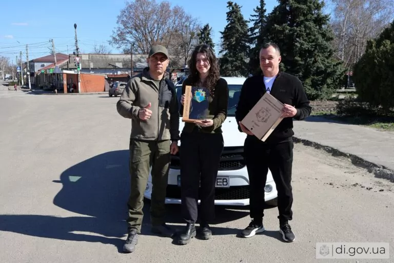 British charity KHARPP donated car to community north of Kharkiv 