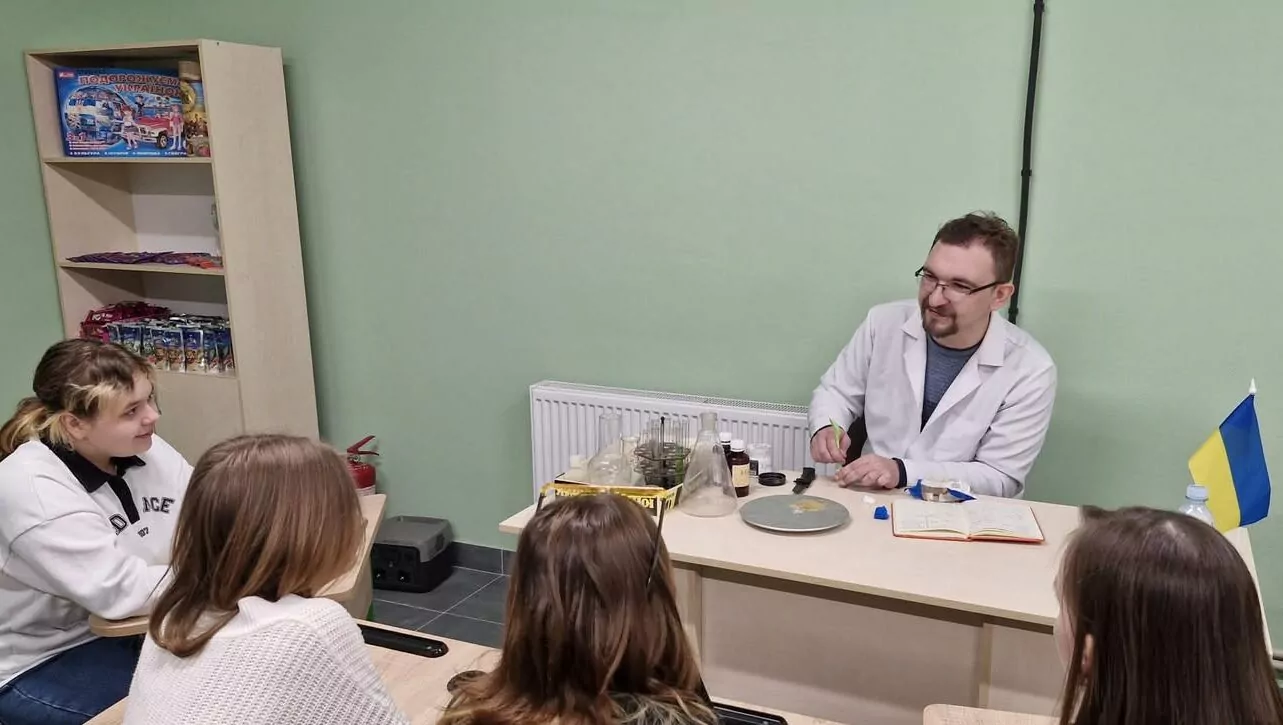 У школі в Мереф’янській громаді облаштували укриття / Фото: облрада