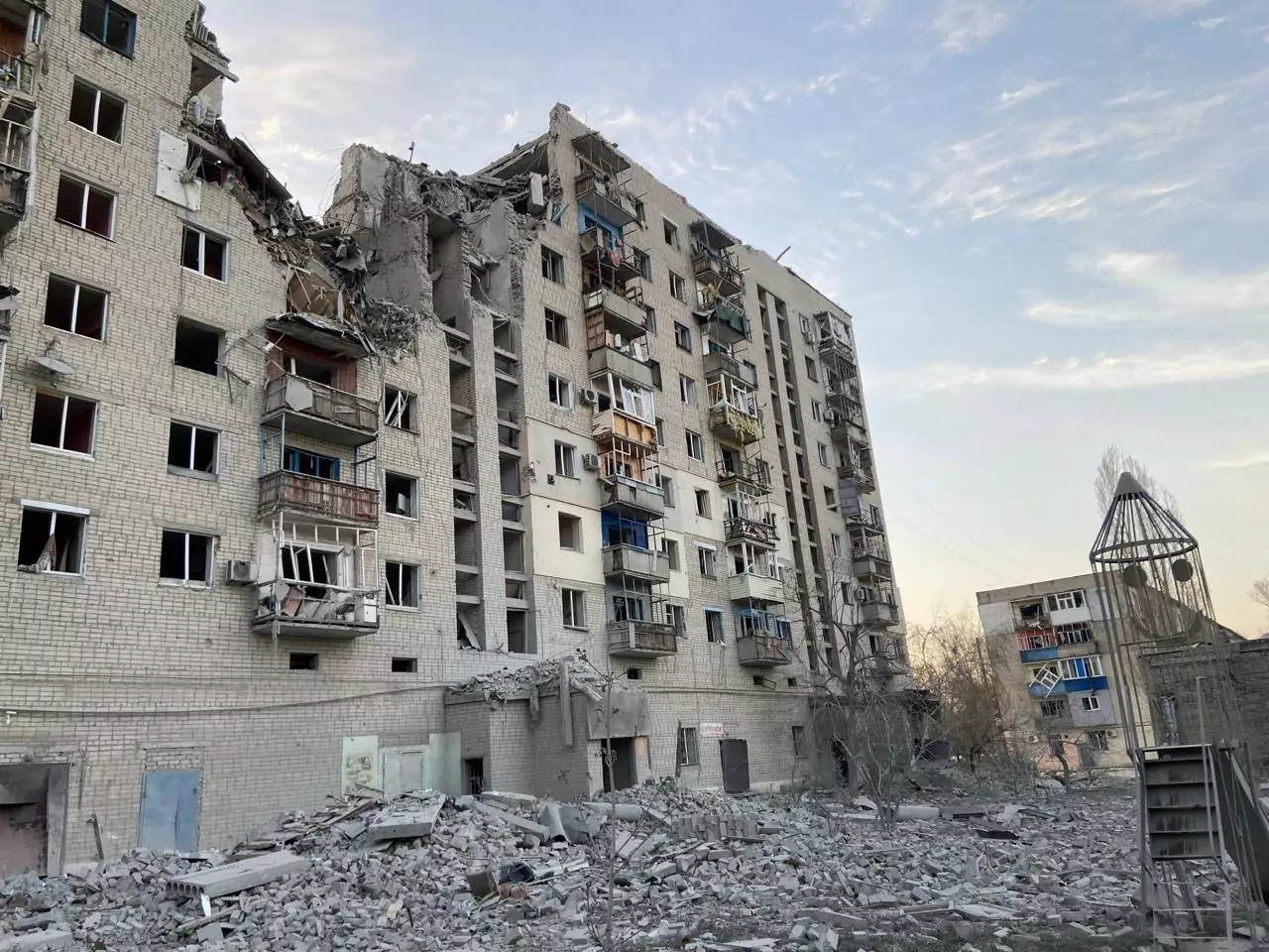Consequences of the Russian shelling of Kivsharivka village in the Kupiansk district