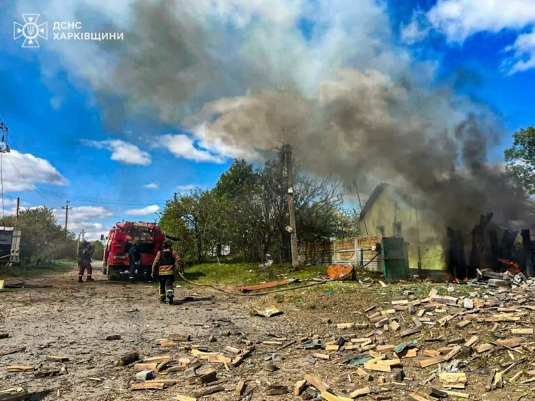 Під обстрілами 10 населених пунктів Харківщини, внаслідок чого двоє поранених