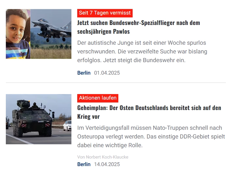 німецьке видання Berliner Kurier про Бундесвер