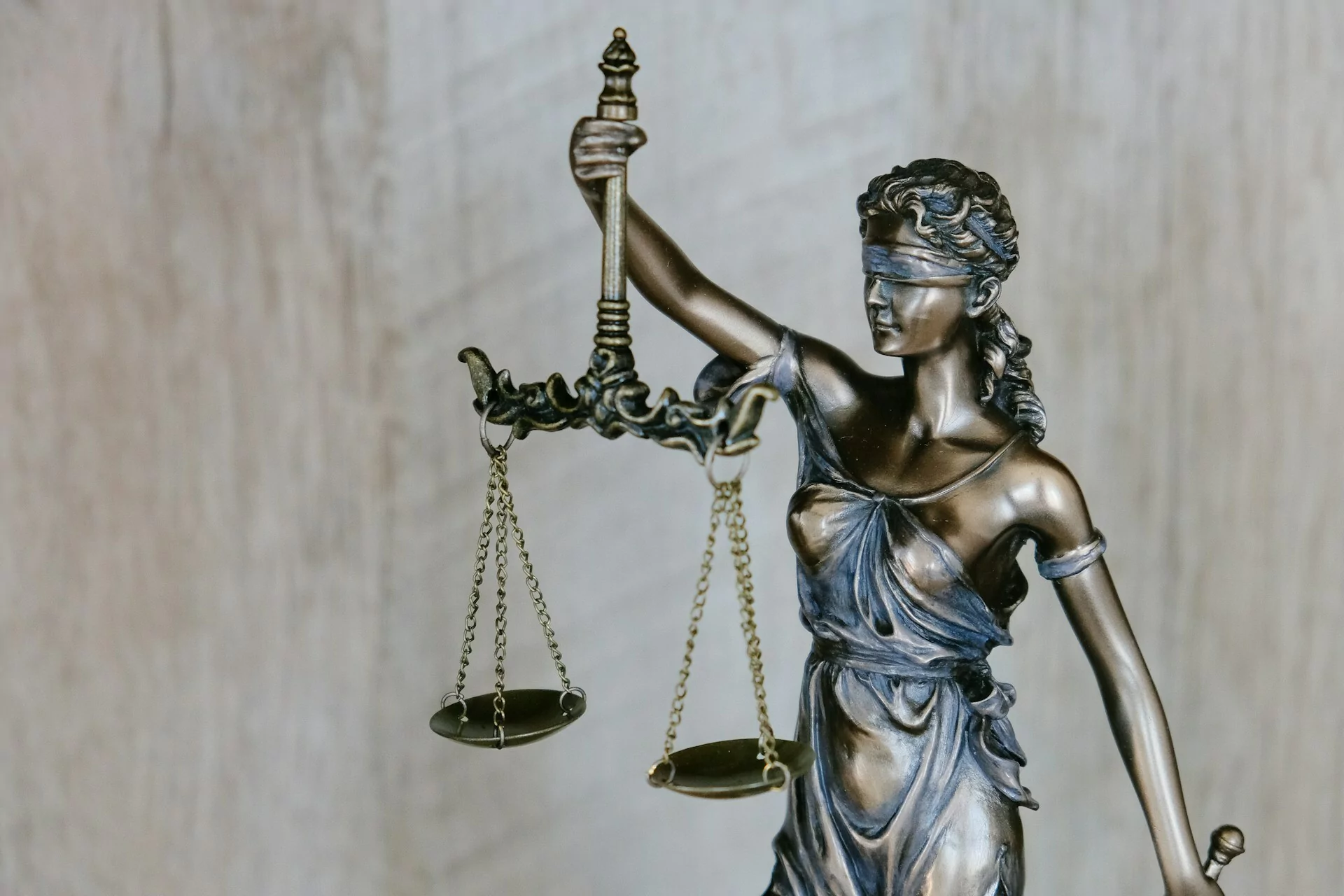 Lady Justice sculpture