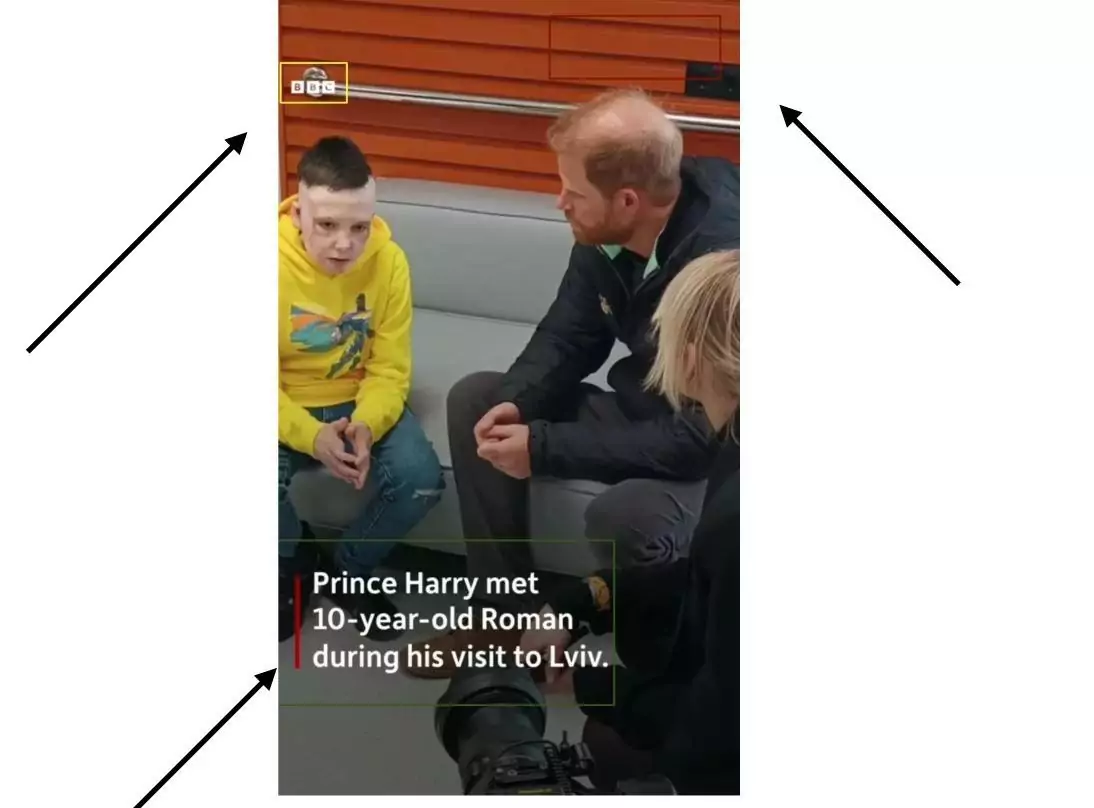 зображення до посту: Debunking fakes. No, Ukrainian boy Prince Harry talked to didn’t get his burns in “domestic fire”
