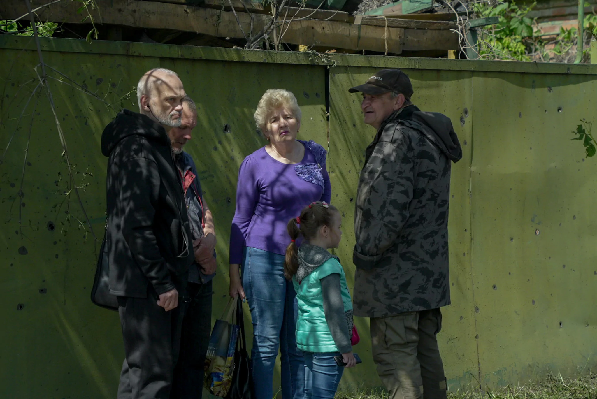 Residents of Kholodnohirskyi district after night attack on May 22