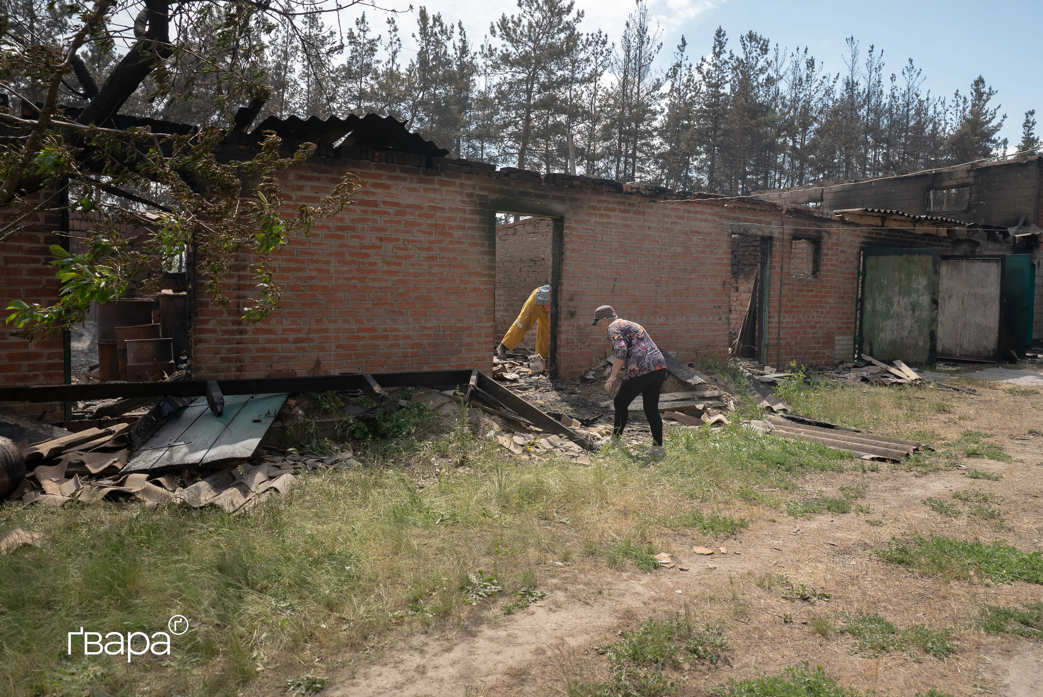 зображення до посту: Як в Ізюмі усувають масштабну лісову пожежу — фоторепортаж
