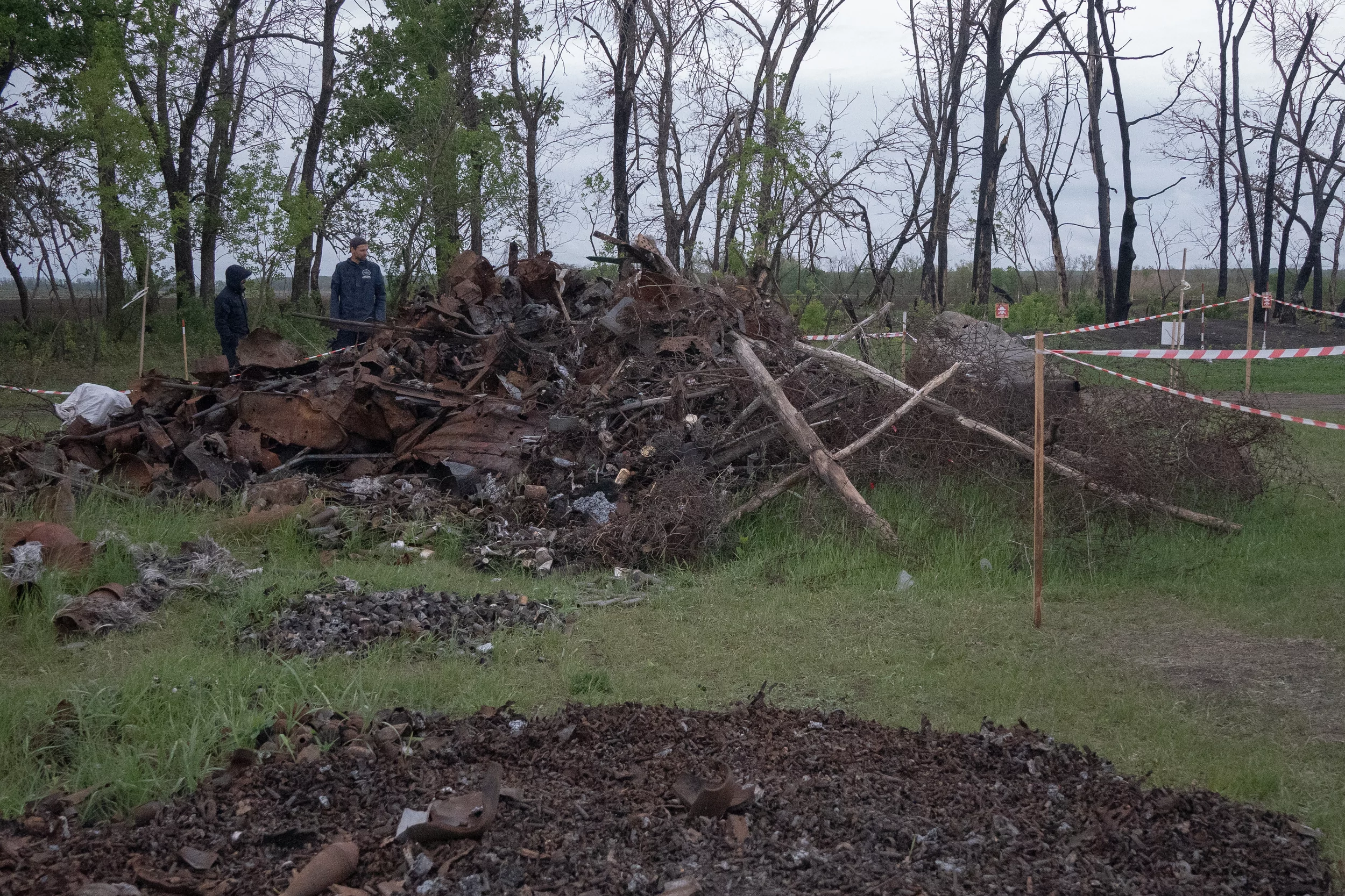 Explosive objects that contaminate territories in Kharkiv region, May 6