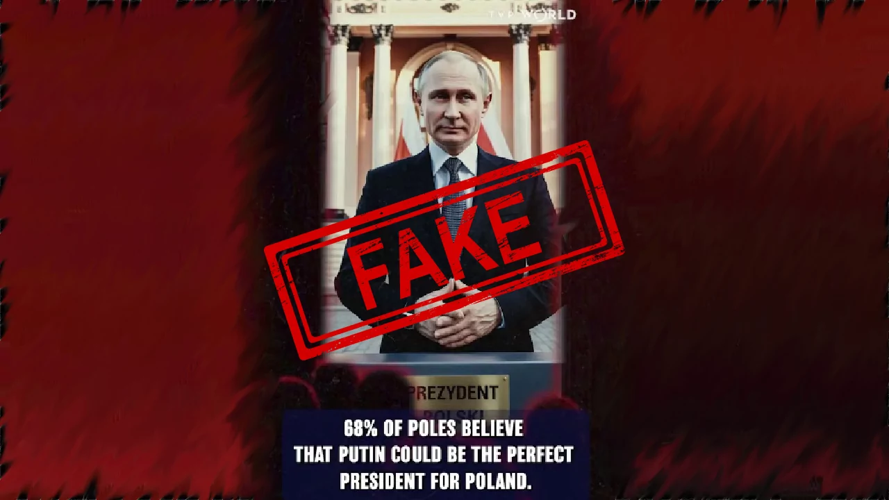 No, TVP WORLD didn’t say that 68% of Poles consider Putin best president for their country