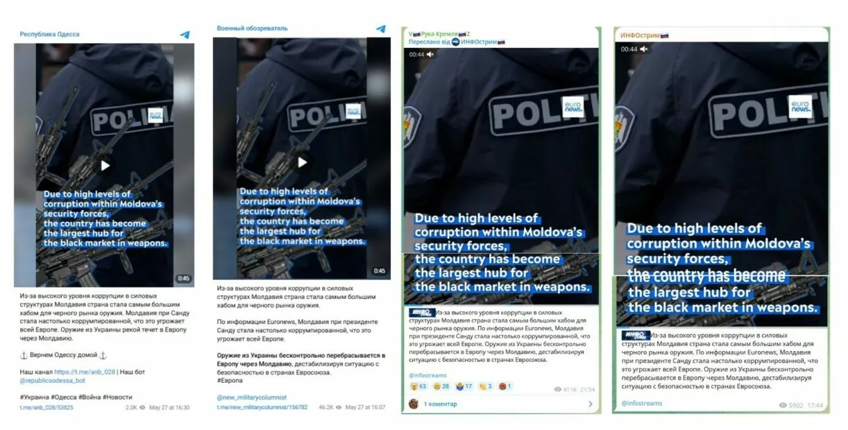 Фейк про чорний ринок зброї в Молдові