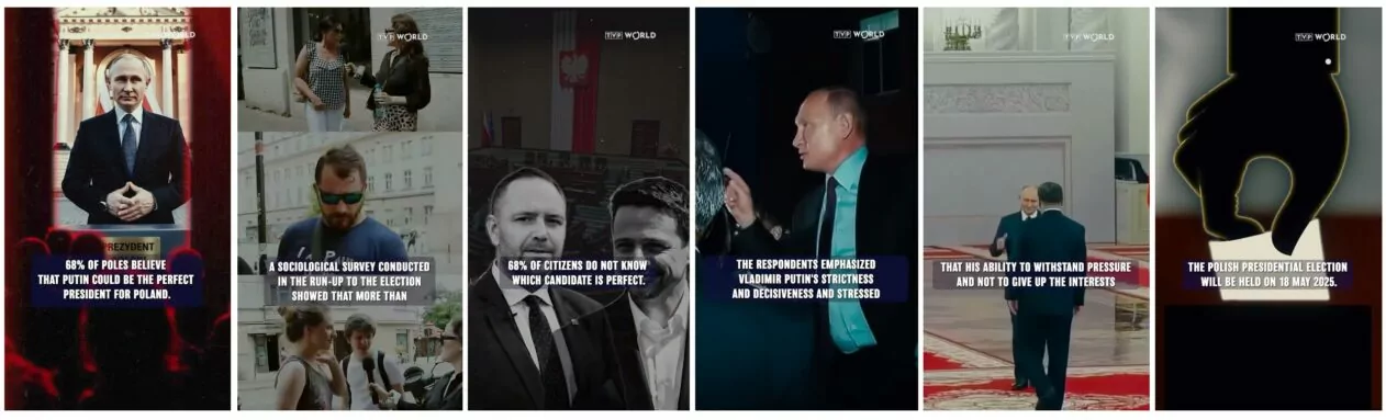 Examples of shared pro-Russian video footages