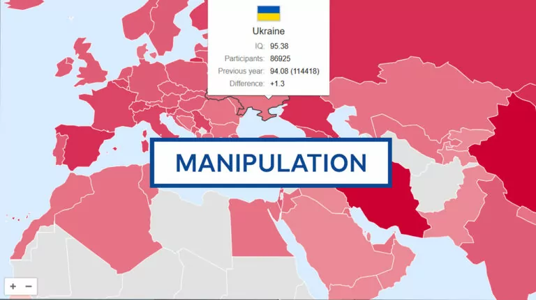 Маніпуляція. Українці мають найнижчий IQ в Європі