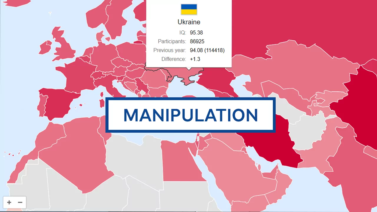 Українці мають найнижчий IQ в Європі