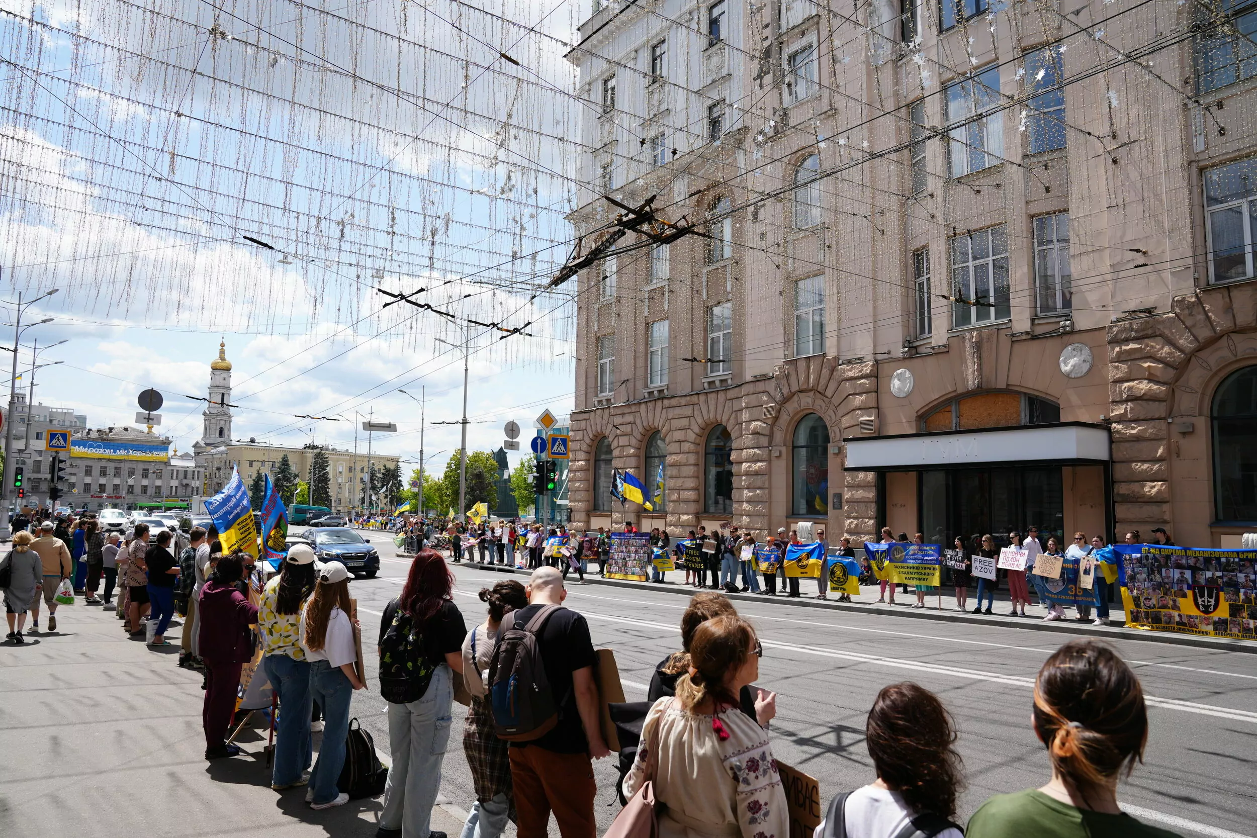 “Don’t be silent. Captivity kills” demonstration in Kharkiv on June 22