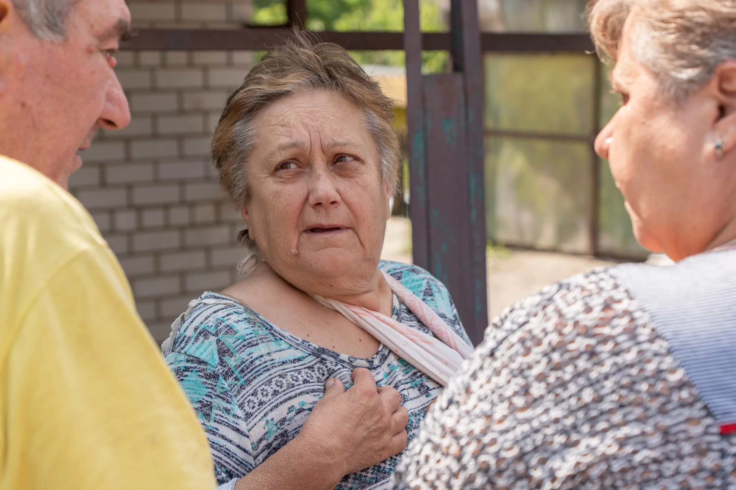 Olha, a resident of Kyivskyi district, who suffered after Russian attack in Kholodnohirskyi district on June 2