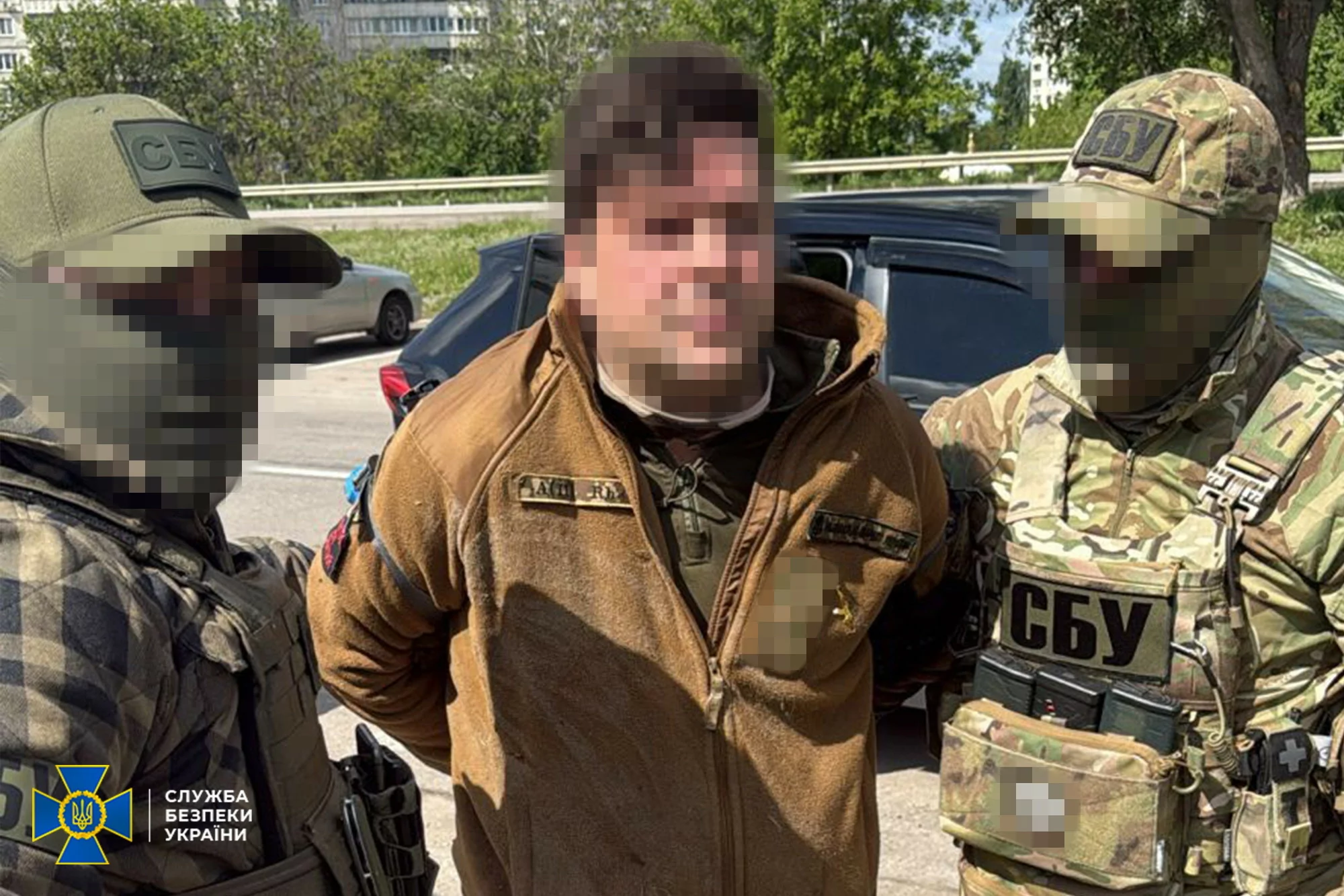 Supposed FSB agent during arrest