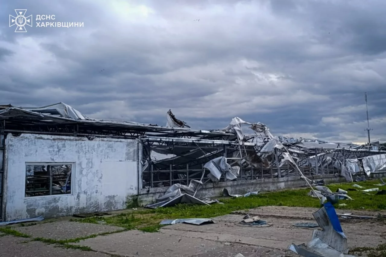 Damaged agricultural business in Pidlyman after Russian attack on June 27