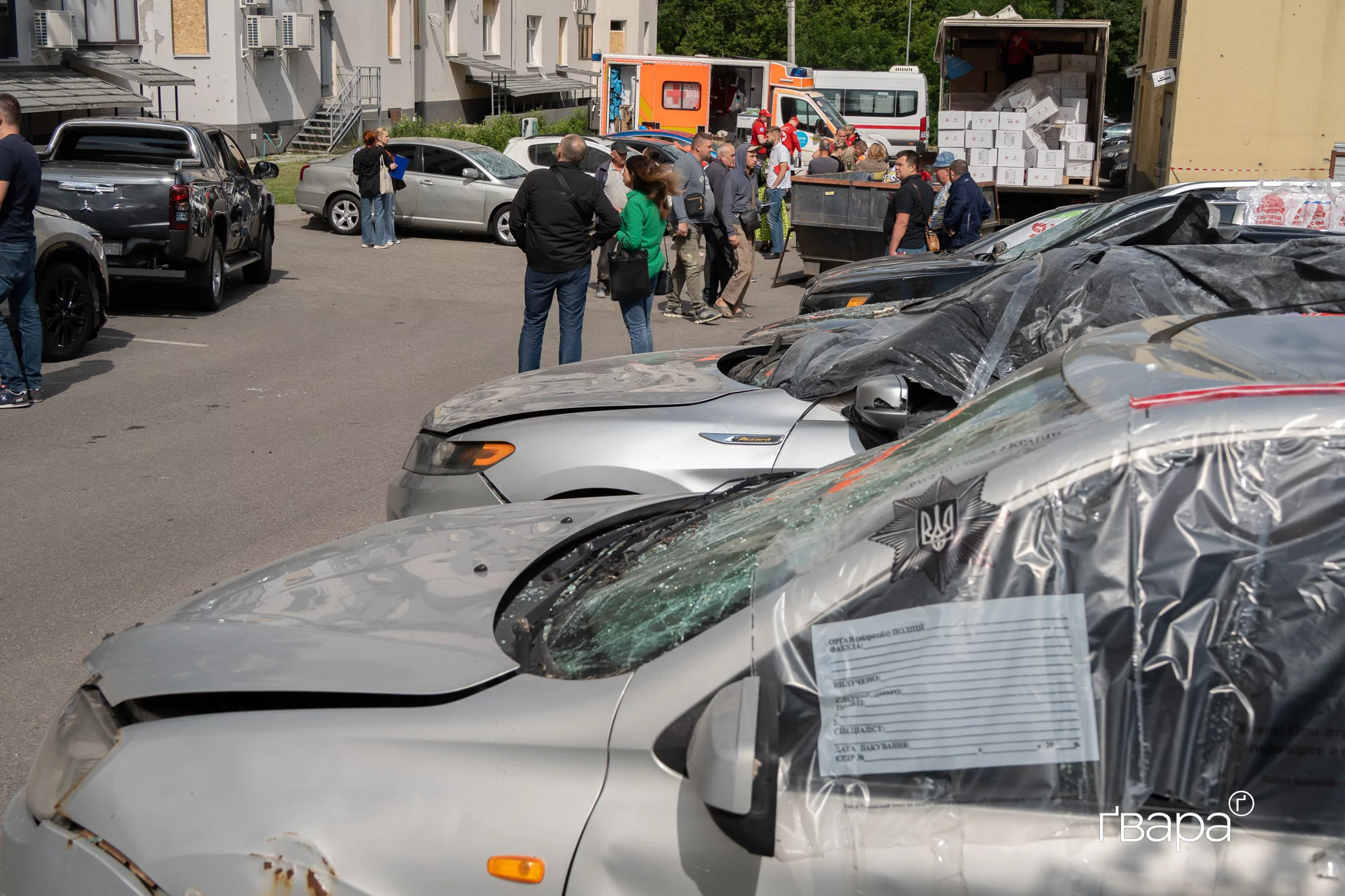 зображення до посту: Наслідки влучання безпілотників у Шевченківському районі — фото