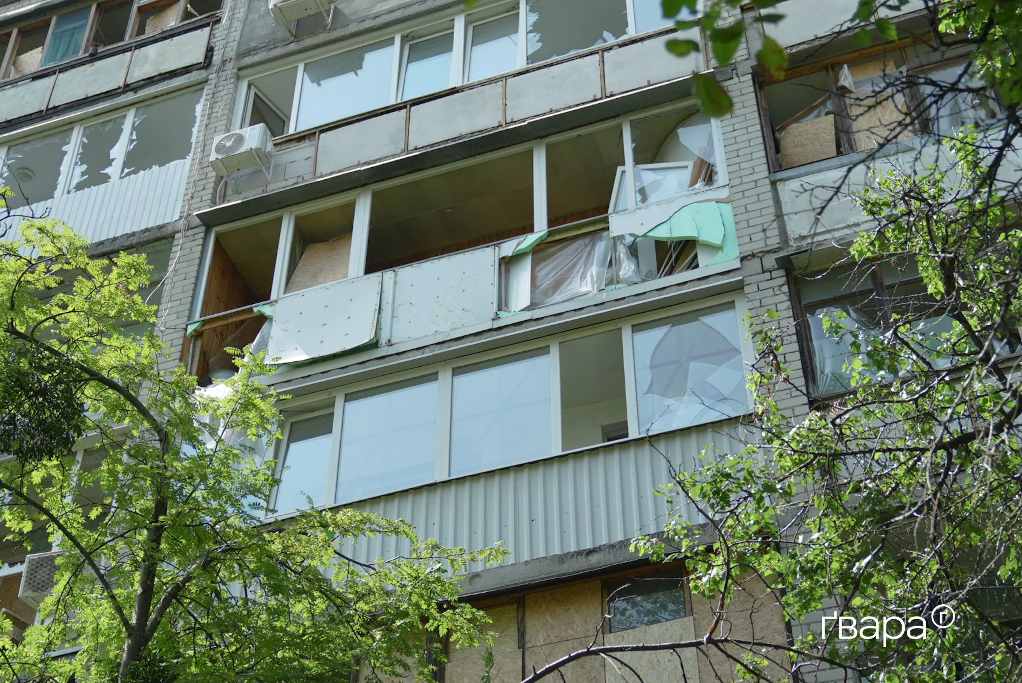 Наслідки обстрілу Київського району Харкова 26 липня