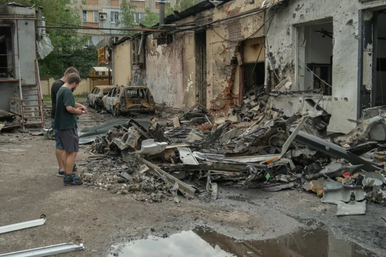 Russia attacks Kharkiv, injures 3, sets civilian businesses on fire (Photo)
