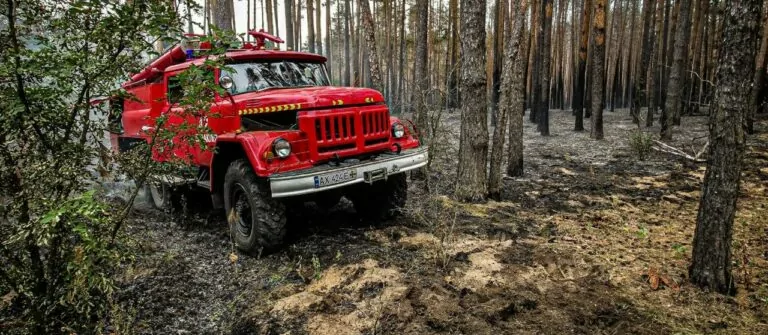 Рятувальники ліквідували велику лісову пожежу в Ізюмському районі