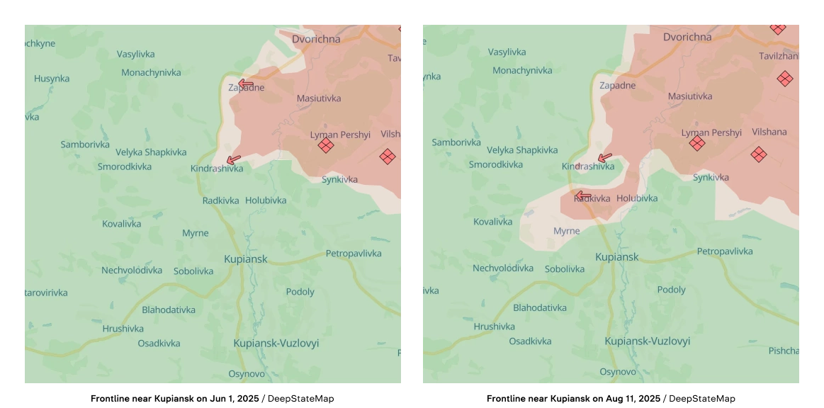 map kupiansk