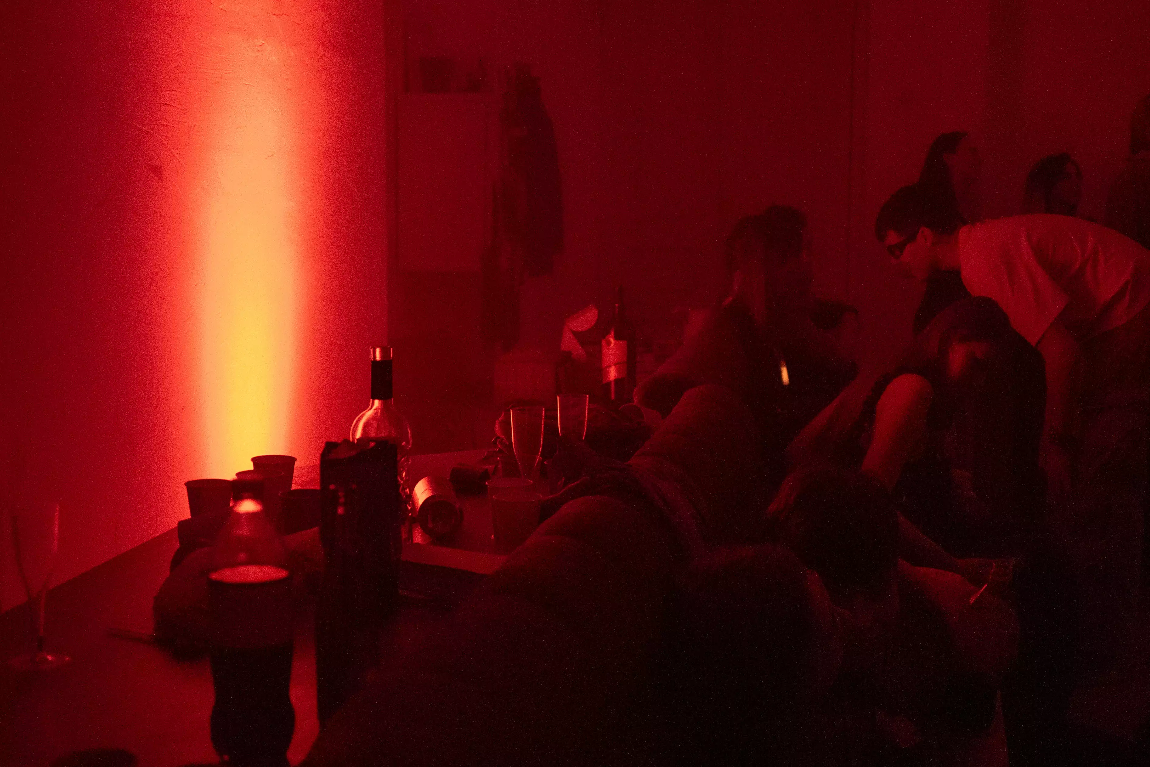 Partygoers relaxing on sofas / Photo: Nazar Hlamazada