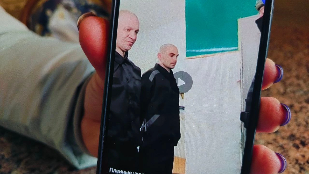 Footage with Dmytro Ivanov from the Russian report on the detention of prisoners of war