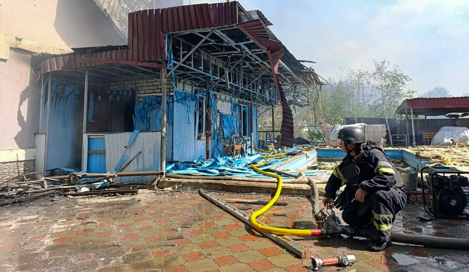 удар РСЗВ по Підлиману