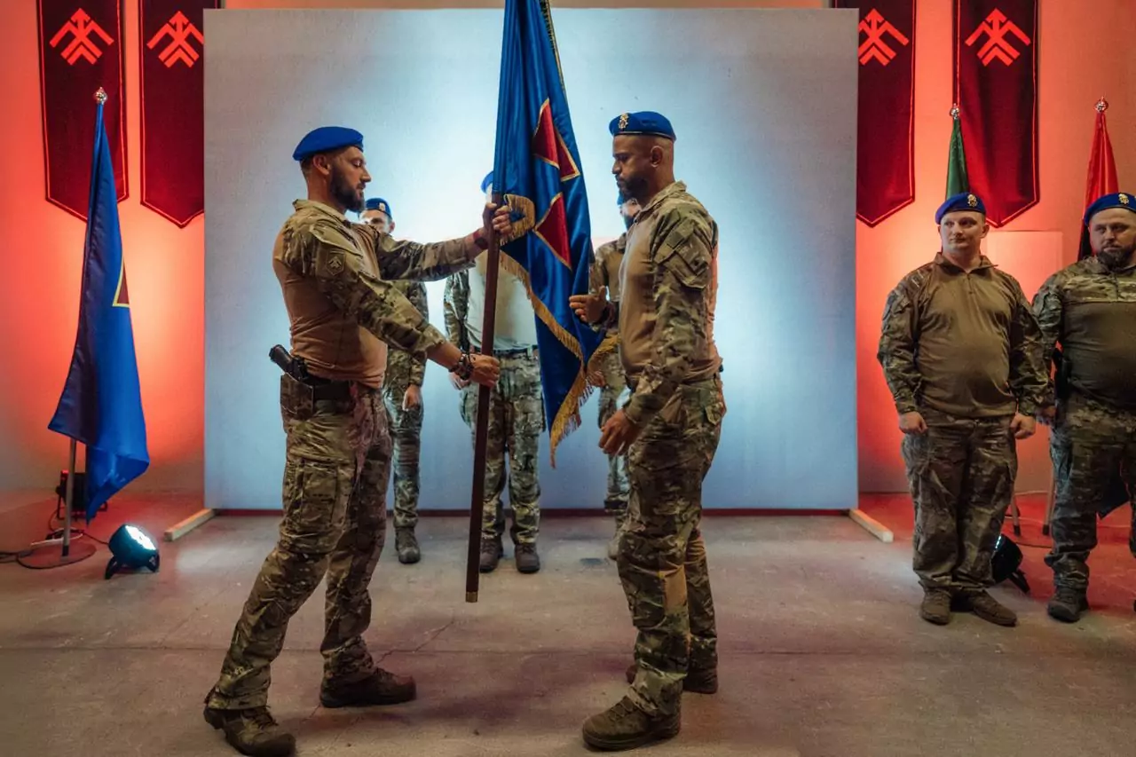 Maksym “Altair” Holubok handed over the brigade's flag to the new commander