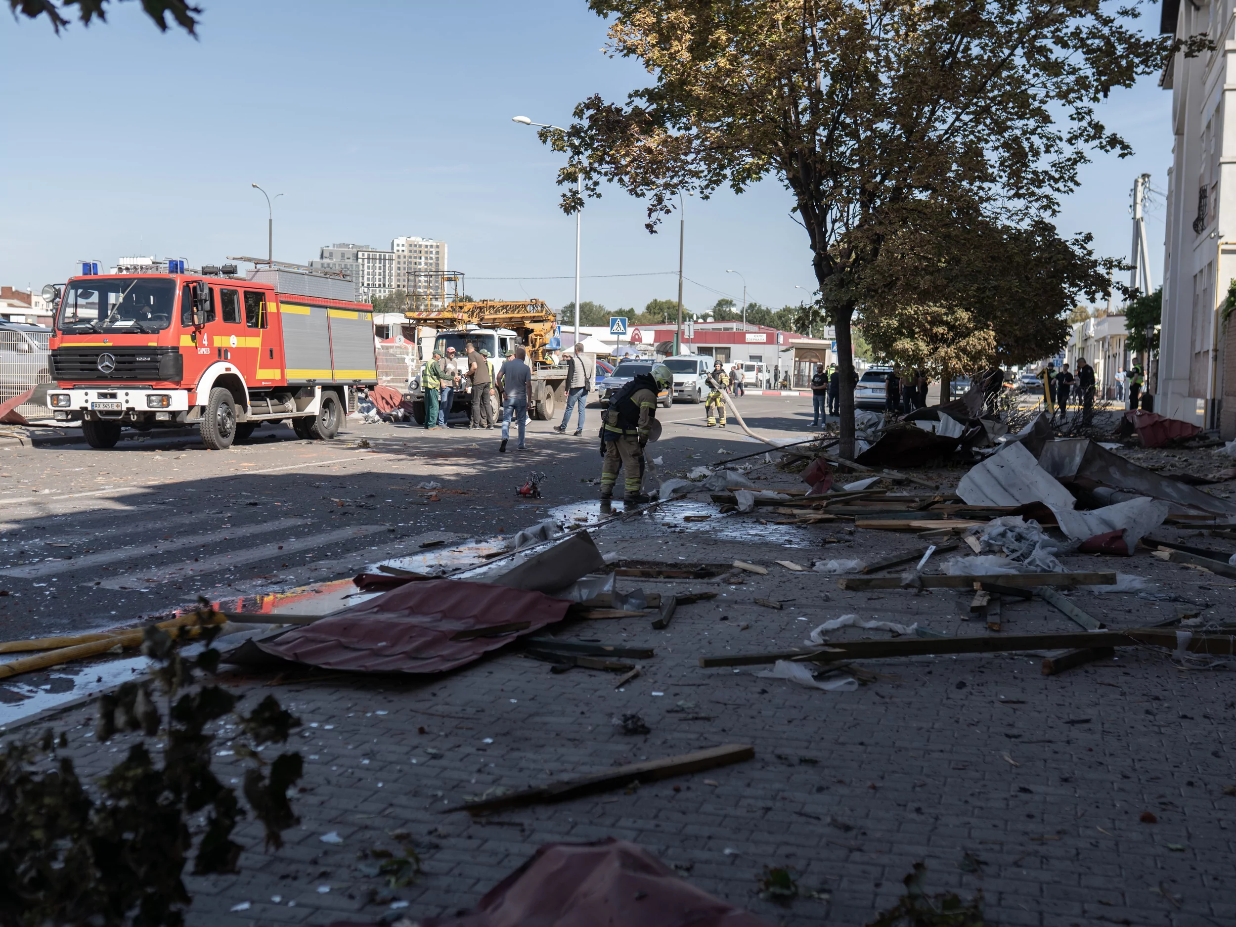 Russian attack on Kharkiv on Sep. 16