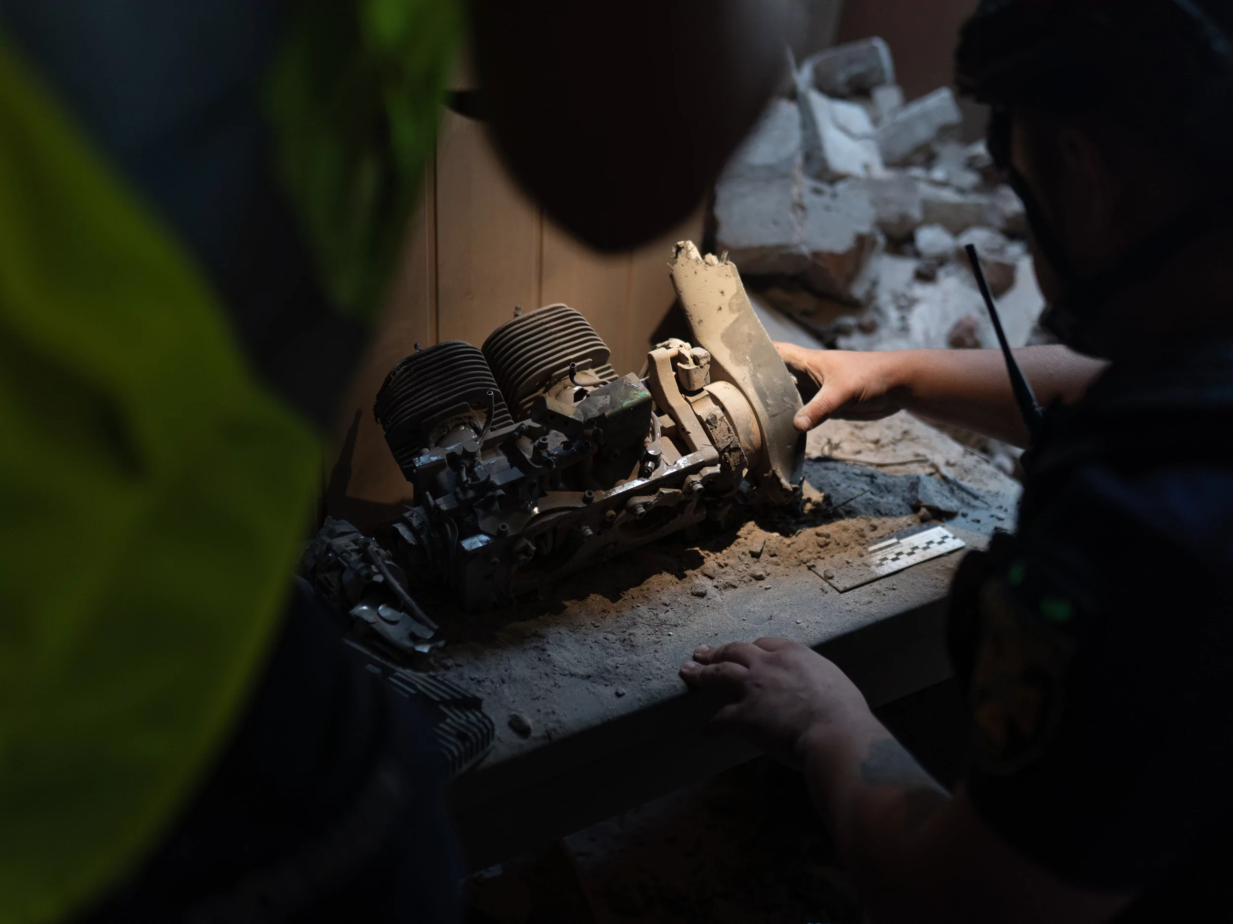 Engine of Russian attack drone that hit the Kharkiv university on Sep. 16