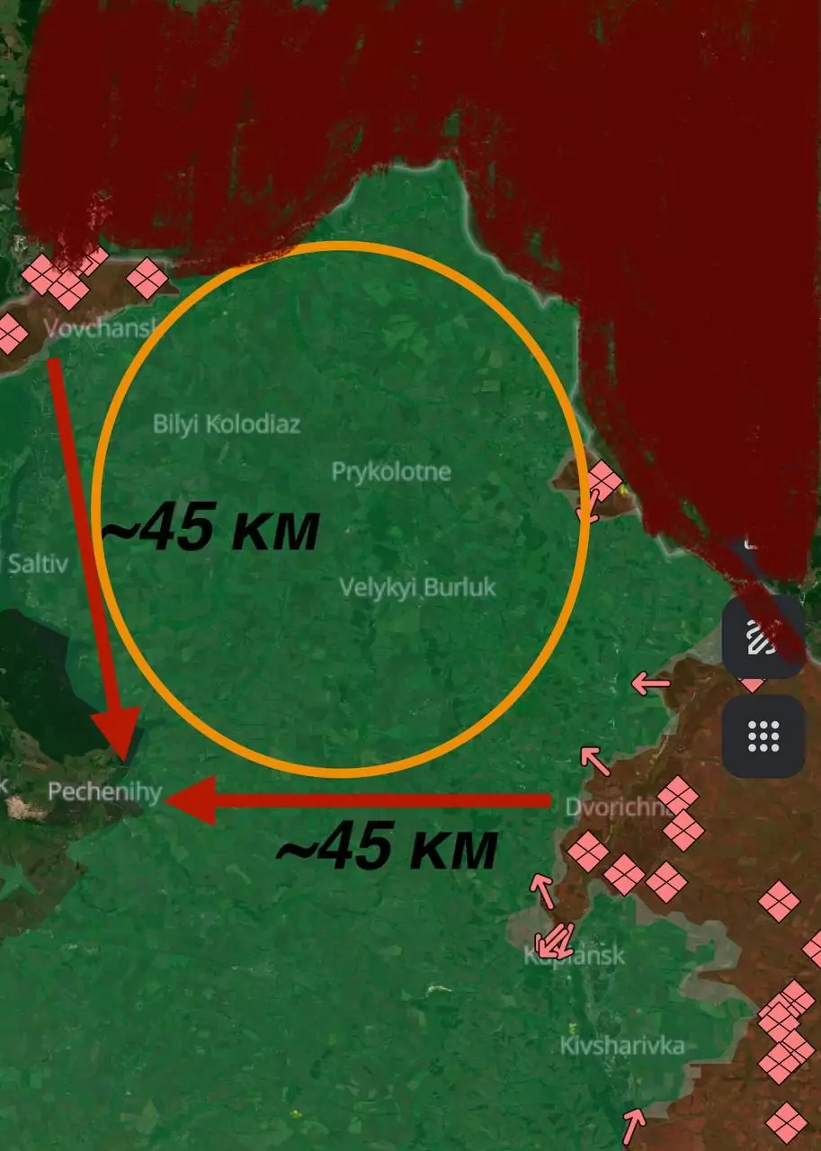 The situation at the frontline in Kharkiv oblast