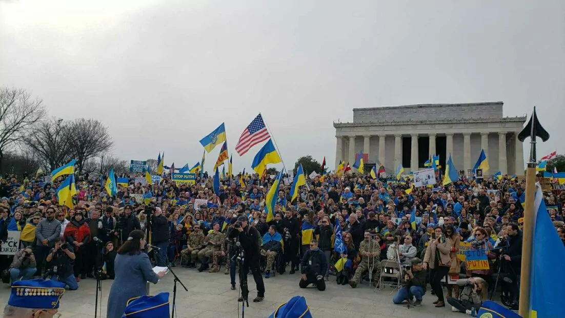 Pro-Ukrainian rally in Washington / Photo: Olena's Blyednova personal archives