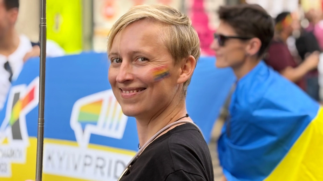 Vira Chernyhina, a Kharkiv LGBTQ+ activist