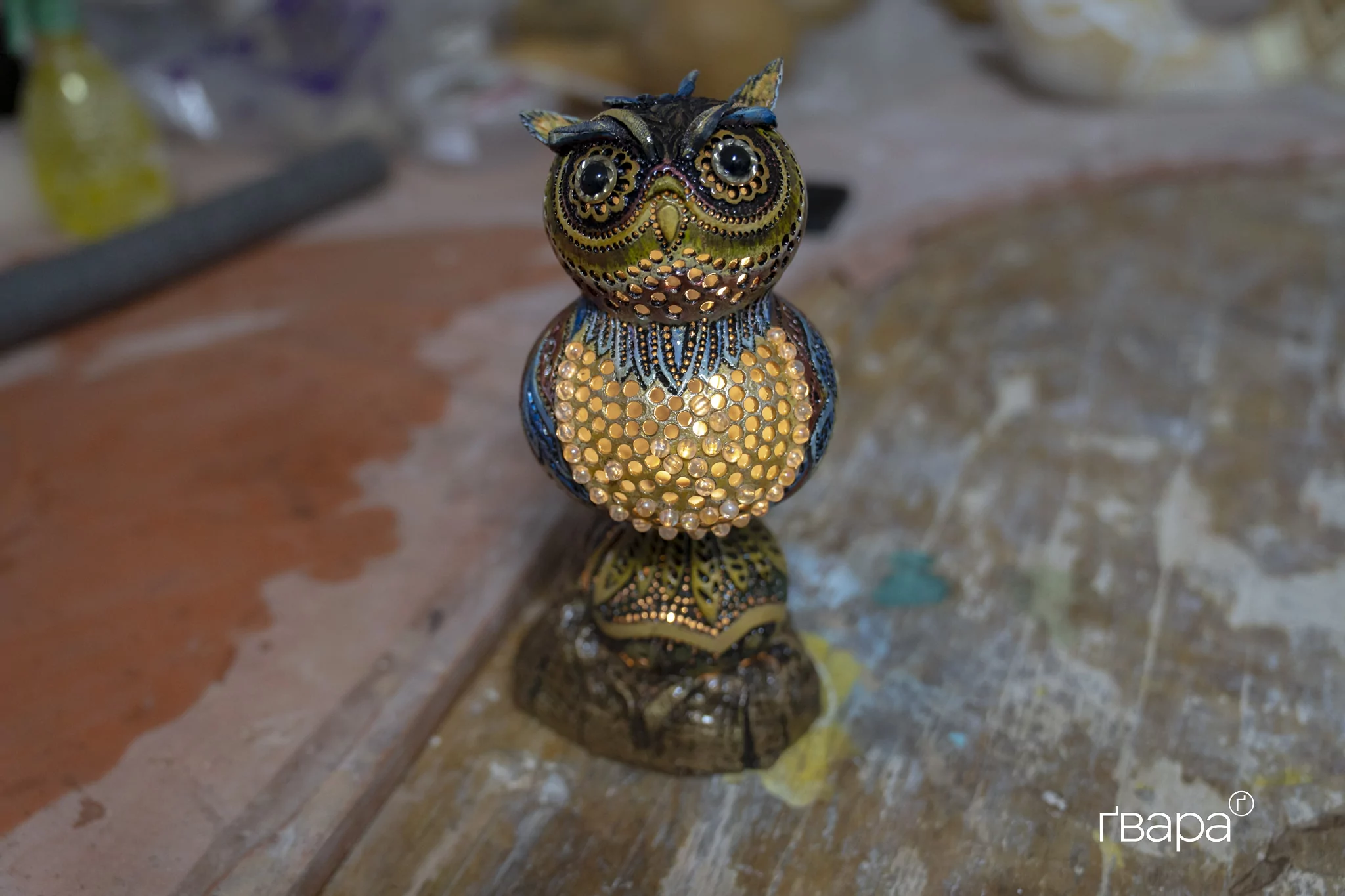 Робота Рафіка Рустамова у вигляді сови / Фото: Ґвара Медіа, Катя Дев'ятко