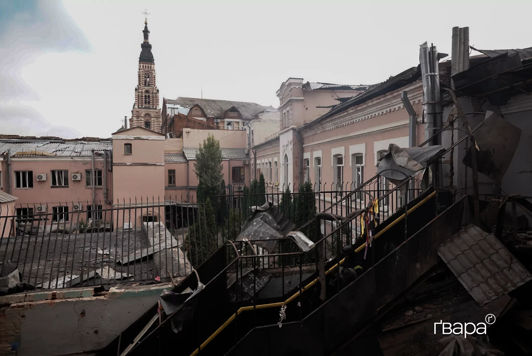 Наслідки обстрілу дитячого садка в Холодногірському районі Харкова / Фото: Ґвара Медіа, Микита Кузнецов