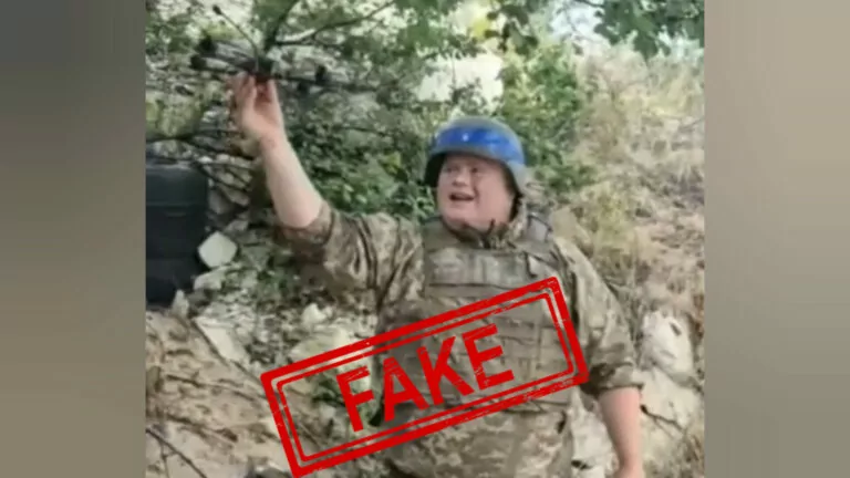 Фейк. Відео з військовим ЗСУ, який з «ознаками психічного розладу» служить оператором БпЛА