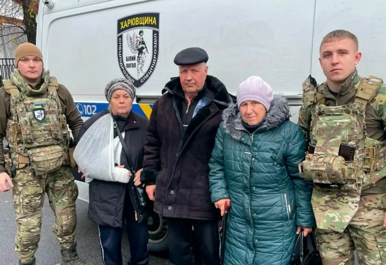 «Білий янгол» евакуював трьох літніх людей з Куп’янського району