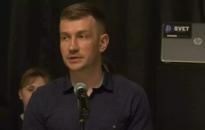 Роман Шабала, скріншот з відео.