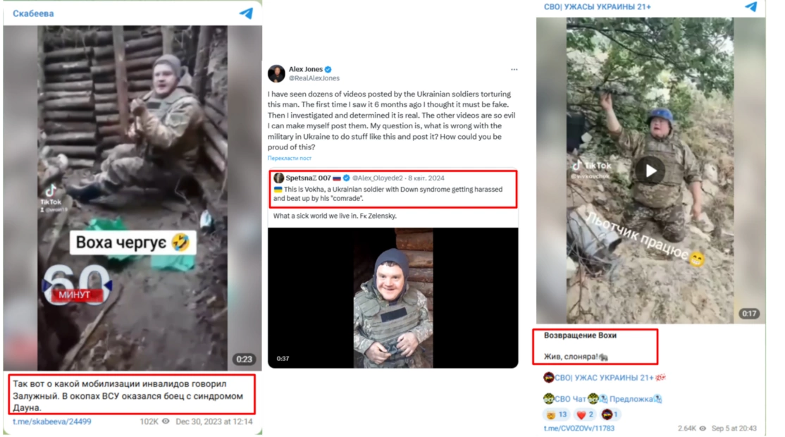 зображення до посту: Фейк. Відео з військовим ЗСУ, який з «ознаками психічного розладу» служить оператором БпЛА