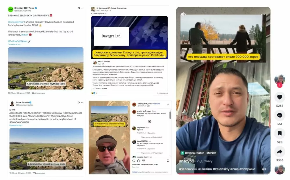 Зеленський купив ранчо у США фейк