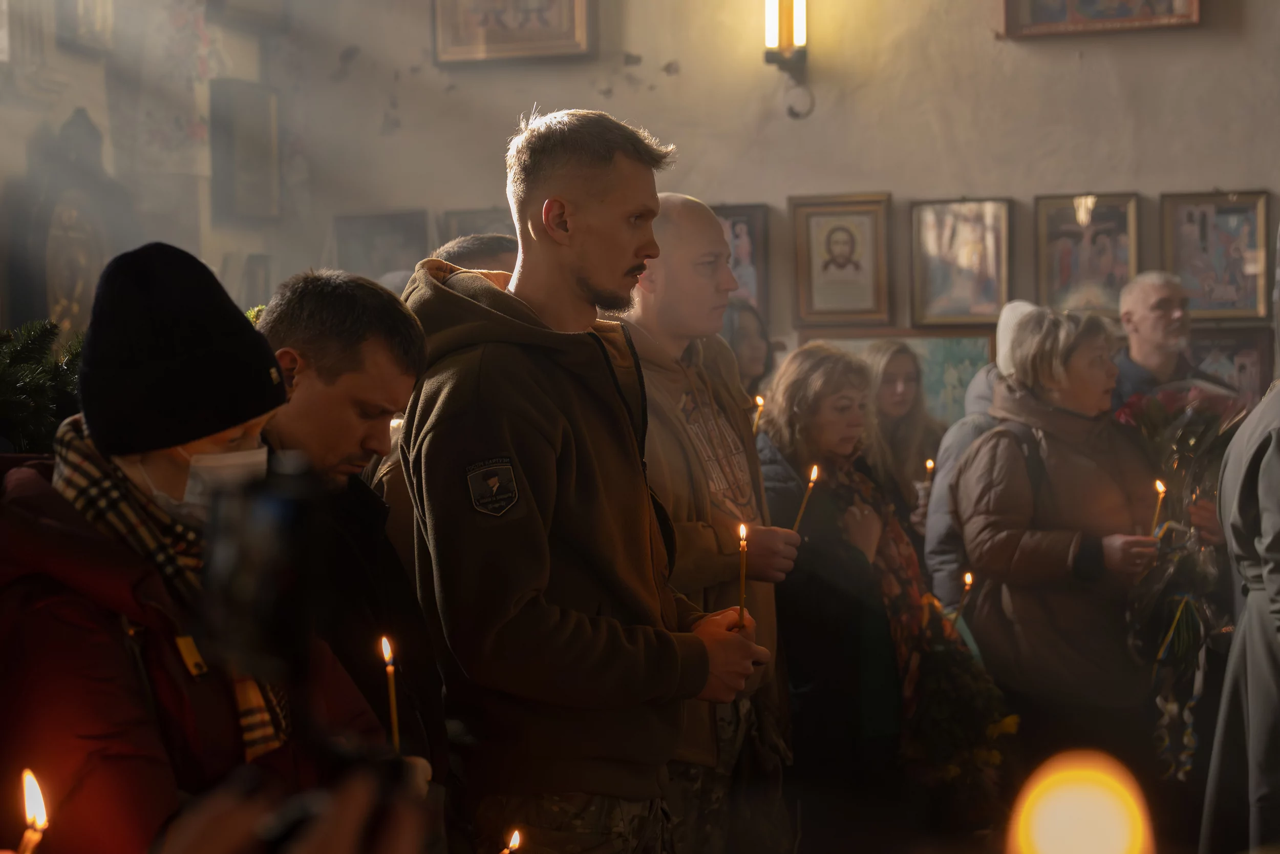 Funeral of Kharkiv volunteer, combat medic Maryna Vorontsova from Peaky Blinders unit