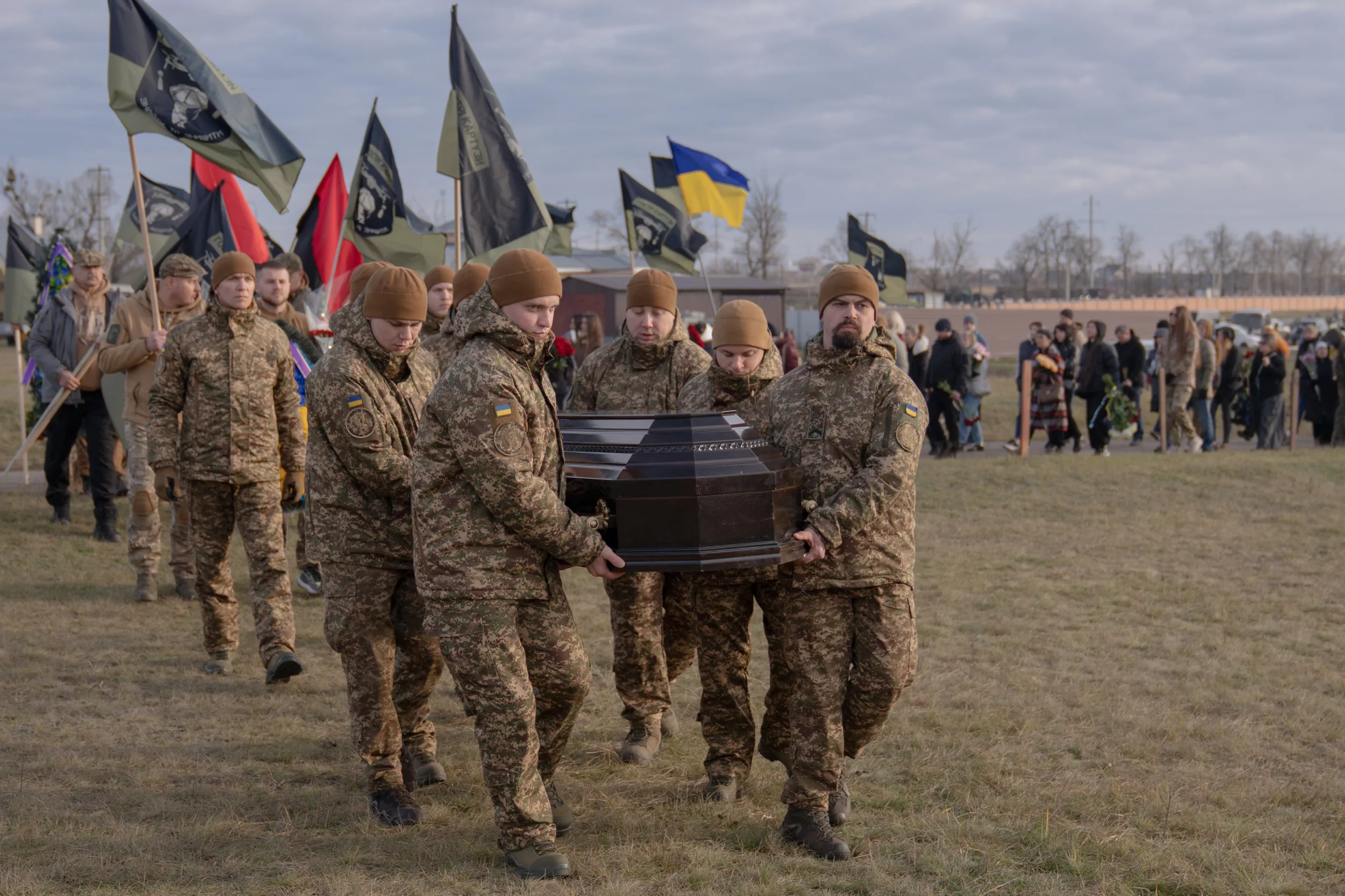 Funeral of Kharkiv volunteer, combat medic Maryna Vorontsova from Peaky Blinders unit