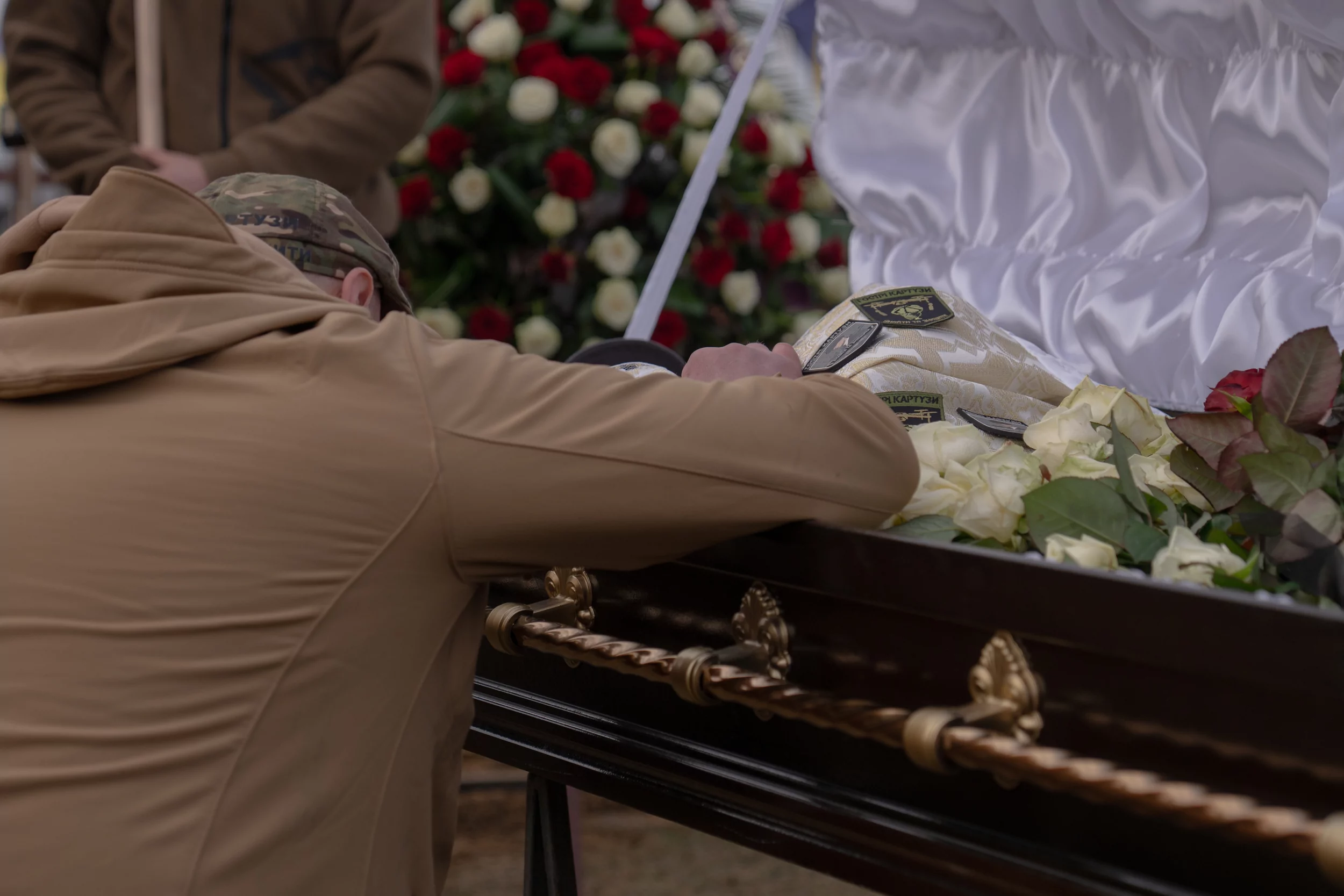 Funeral of Kharkiv volunteer, combat medic Maryna Vorontsova from Peaky Blinders unit